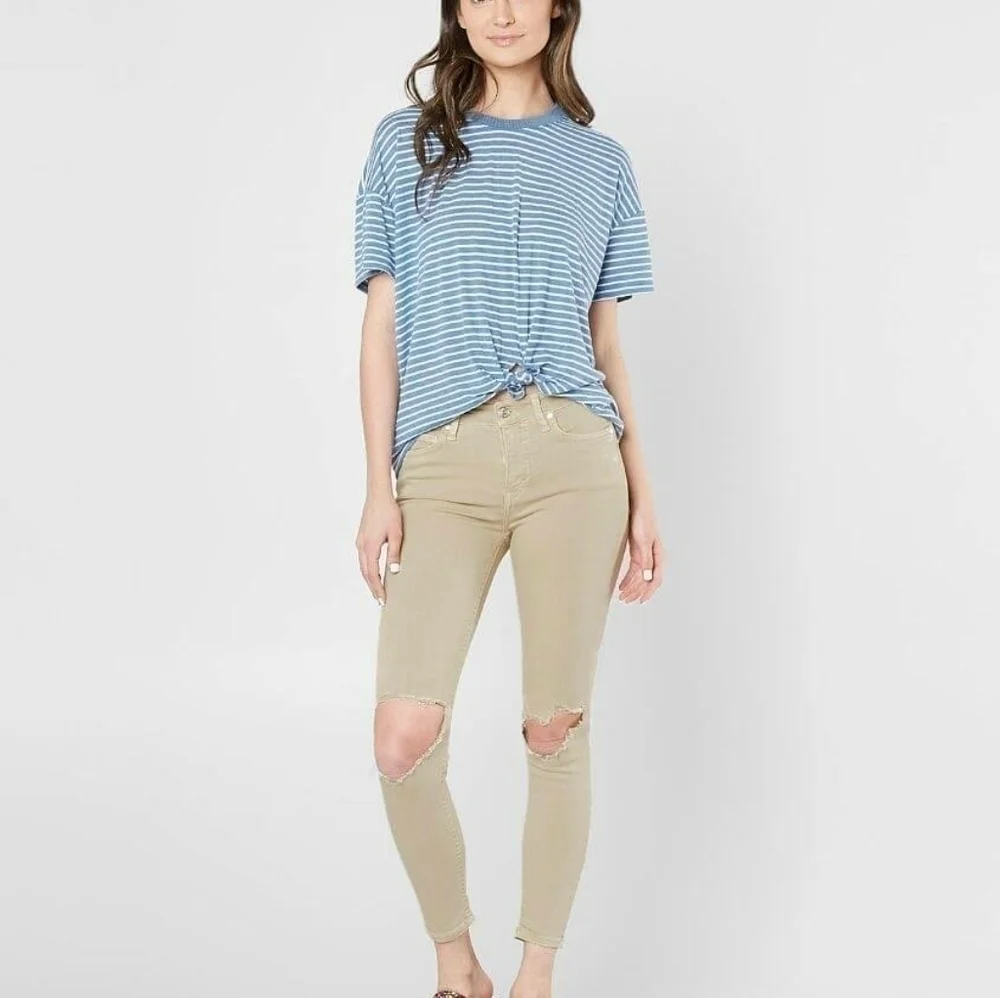 Free People High Rise Ankle Skinny Stretch Pant - Picture 3 of 12